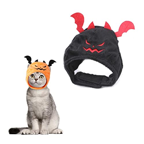 Chapéu de gato de Halloween adorável fantasia cosplay chapéu de morcego com orelhas chapéu engraçado