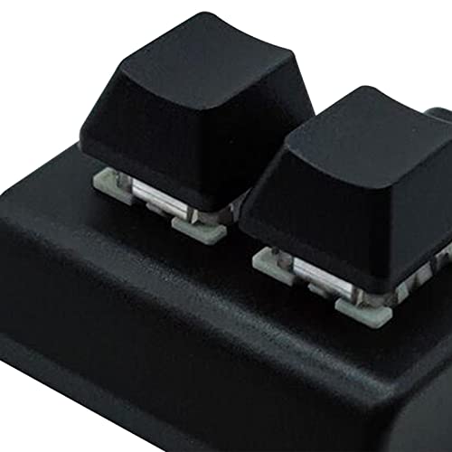 Image of ATORSE 2 Key USB Wired Mechanical Gaming Keyboard Compatible with Gaming Volume Control Drawing Black