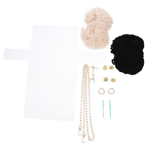 Kit para hacer bolsos tejidos a mano de algodón LALADEFIEE con colgante