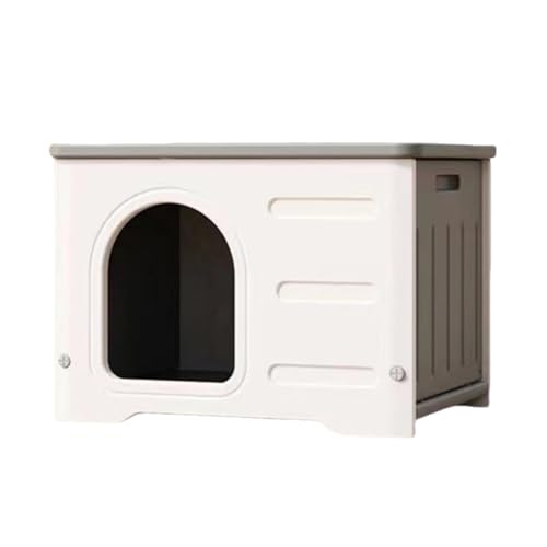 Jingshihaisu 猫 ハウス ペットハウス 野良猫 避難所 犬小屋 小型犬用 組み立て キャットハウス 防水 防風 通気性 防寒 雨よけ 換気 屋外 室内 四季通用 組立簡単 (A)