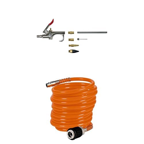 Soufflette à air comprimé Einhell 8 bar max avec 7 buses et tuyau extensible