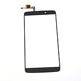 Cell Phones Parts Black New Front Touch Screen Digitizer Panel Out Lens Glass (No LCD Display) Replacement for Alcatel One Touch Idol 3 5.5 OT-6045 6045K 6045Y