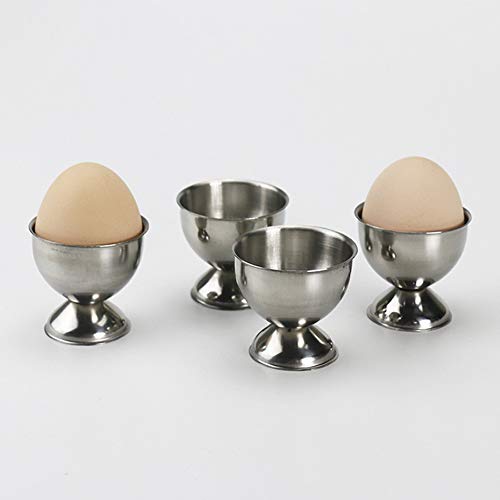Luzen 2Pcs Stainless Steel Egg Cups Egg Holders Egg Tray Kitchen Gadgets Tools For Hard Boiled Eggs thumb #3