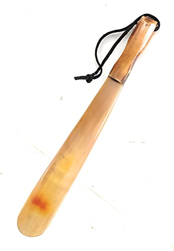 Aladean Shoe Horn Handmade Real Horn | Boot Jacks Genuine Natural Long Shoe Horn Gift Idea For Tall Men Pregnancy Women, Senior, Elderly Gifts, Kids (12 Inch) #TOP1