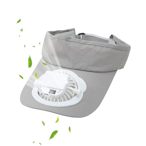 Chapeau de ventilateur homme réglable pour travailler et tondre sous le soleil