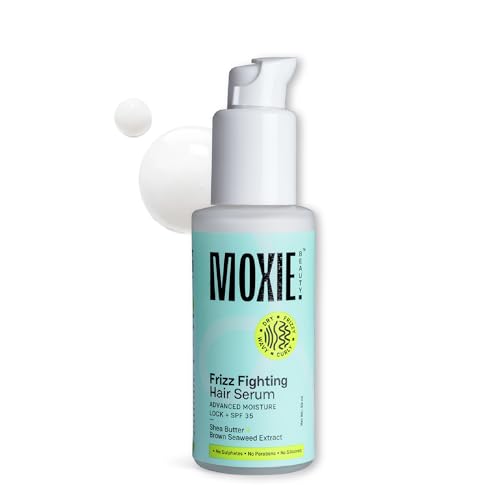 Moxie Beauty Frizz Fighting Hair Serum with SPF 35 | Hydrating & Anti-Frizz | Lightweight & Non-Greasy | 50ml