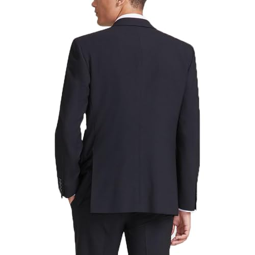 DKNY Mens Solid Two-Button Suit Black 38R2