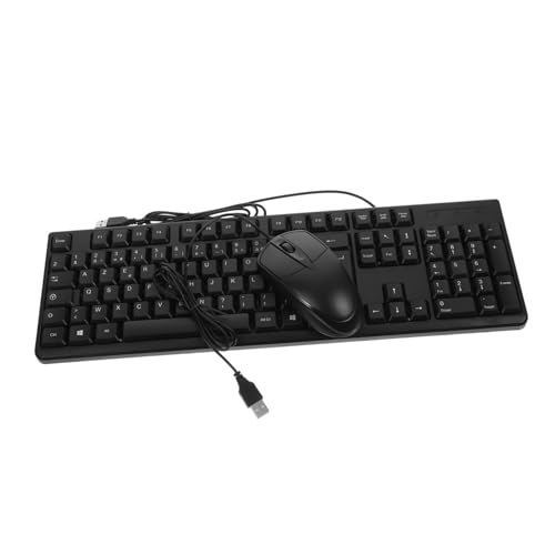 Clavier et Pavé Numérique Intégré Filaire USB 104 Touches Noir en Abs Bureau