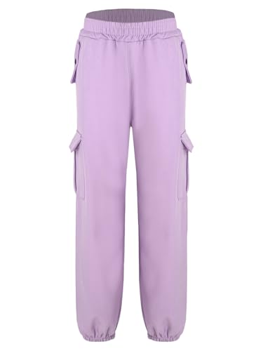 easyforever Kids Girls Boys Winter Warm Fleece Lined Cargo Trousers Jogger Sweatpants Elastic Waist Sports Pants2