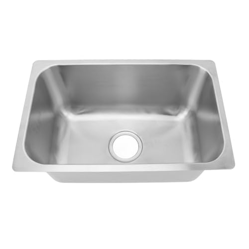 Fregadero de cocina profundo de 250mm lavabo cuadrado para evitar salpicaduras 4