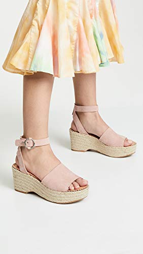 Dolce Vita Women's Lesly Ankle Strap Espadrilles, Rose, Pink, 7.5 Medium US - Thumbnail 5