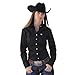 Cinch Apparel Womens Button Up Shirt M Black