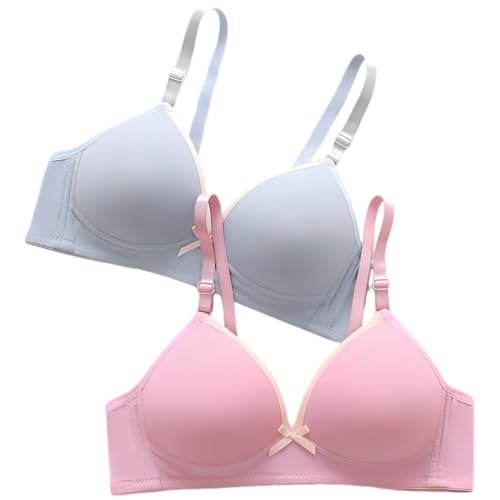 Teen Girls Training Bra Cotton Padded Adjustable Breathable Sports Bras 6 Pack3