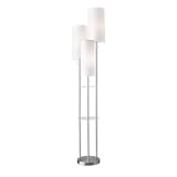 Adesso 4305-22 Trio Floor Lamp, 68.00 x 14.00 x 11.70 inches, Brushed Steel