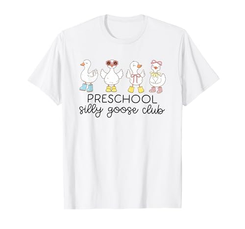 Preschool Silly Goose Club Back To School Boys Girls Kids T-Shirt