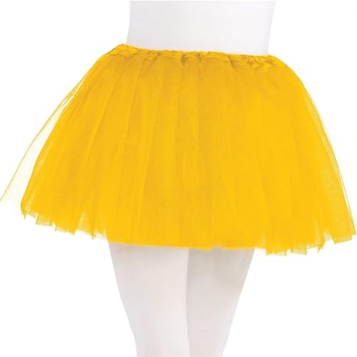 Yellow Tulle Tutu For Kids - One Size Fits All (Pack Of 1) - Perfect For Parties & Performances