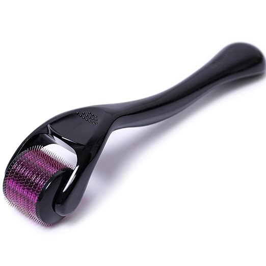 ADBERG™® Derma Roller 0.5 mm with 540 Needles Beard Hair Growth Roller Reduces Hair Fall & Activate Hair Follicles Repairs Damaged Hair Men & Women