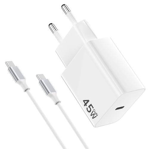 45W Caricabatterie Samsung Ricarica Rapida, Caricabatterie 45W USB C Veloce