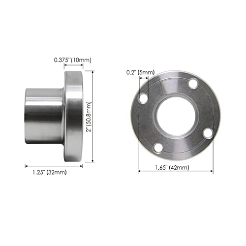 Plato frontal para torno de madera de 2 pulgadas con rosca M18 miniatura 2
