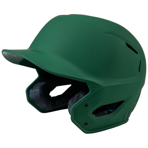 Champro HXE Matte Baseball Batting Helmet, Medium, Forest Green