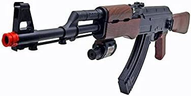 UKARMS P1147 AK47 Tactical Airsoft Spring Rifle with Laser & Flashlight