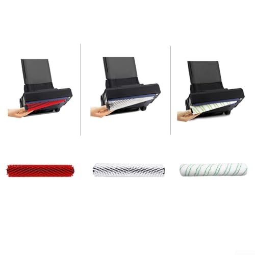 Honseadek Professional Roller Brush Main Brush Scraper Strip Set Microfibre Roller Compatible with Floor Scrubber Cleaning Tool for Tiles Stone Cement(D) - Image 5