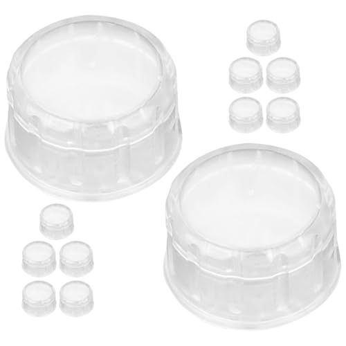 Gadpiparty 20 Tapas de Plástico Transparentes para Coctelera, Tapa Antiderrames para Vaso Agitador de Té Leche y Limón, Accesorios para Preparación de Bebidas, Uso Doméstico y Profesional