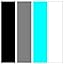 4pk 3in Black/Cyan/Gray/White