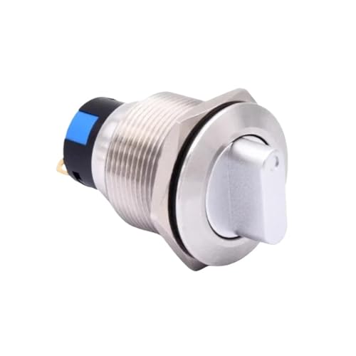 Selector rotativo impermeable IP65 con arnés de cables y luz LED 12V 7