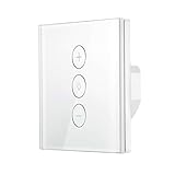 Intelligenter Lichtschalter Dimmer-Wandschalter mit Timer-Funktion Touch Control Panel-Schalter Arbeiten mit Alexa/Google/IFTTT (Basis-Upgrade)