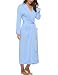 Sykooria Bata para Mujer Algodón, Largo Albornoz Kimono Ropa de Dormir Suave...