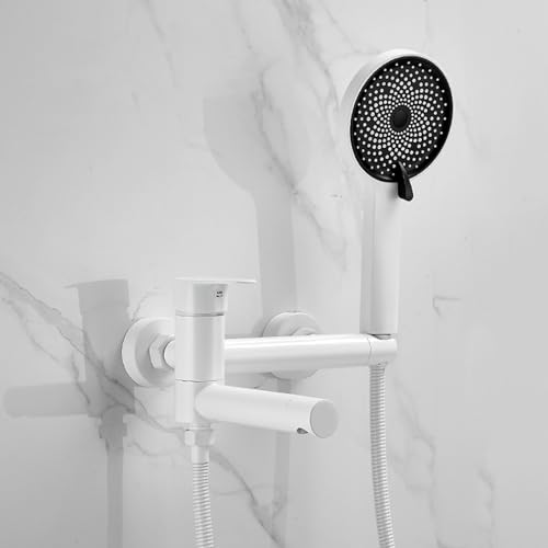 Mélangeur de douche de bain mural à levier robuste avec kit complet LWX
