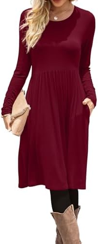 Empire Waist Dress and Boots