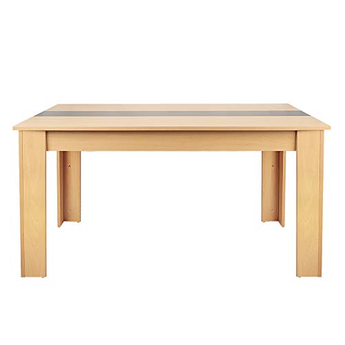 Farmhouse Dining Chair Table Modern Mid-Century Dining Table Wood Dining Room Chair Table For Home Kitchen Dining Room Cafe Market Brown #TOP2