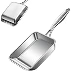 Antihaft-Pfannen – quadratische aus Edelstahl mit 3 Schichten, kleine tiefe, antihaftbeschichtete Pfannen für Eieromeletts, weiches Fleisch von | langlebige Töpfe zum Verteilen