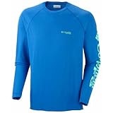Columbia Sportswear Men's Terminal Tackle Long Sleeve Shirt, Windswept/Dark Lime, X-Large