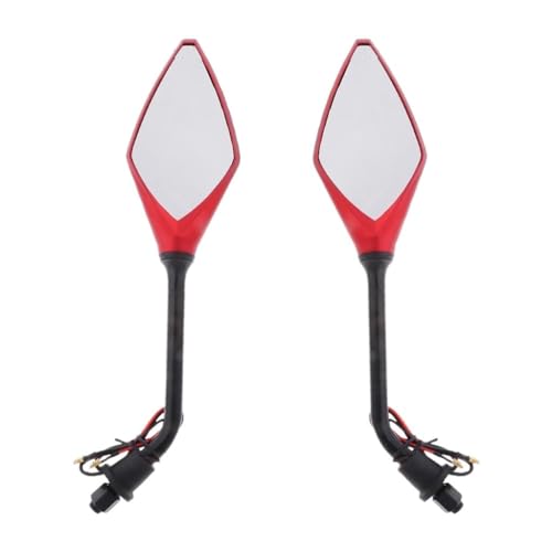 Rétroviseurs moto 10mm avec clignotant pour éviter les angles morts - 2