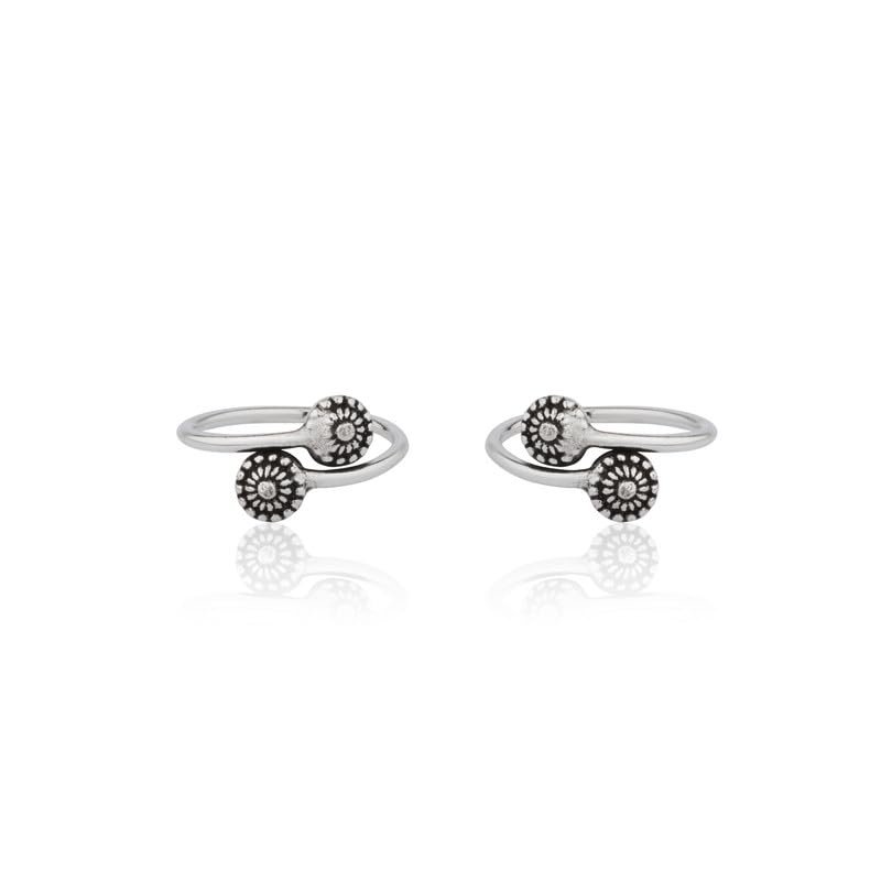 Buy 925 Oxidised Silver Rabta Toe Ring Online | Gift for Every Occassion | With Certificate of Authenticity and 925 Stamp | 6 Month Warranty-image-30