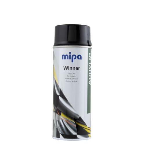 MIPA Winner Acryl-Lack Spraydose schwarz glanz Autolack, 400 ml
