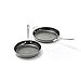 All-Clad E7859064 HA1 Hard Anodized Nonstick Fry Pan Cookware Set, 10 inch and 12 inch Fry Pan, 2 Piece, Black
