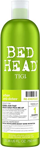 Bed Head by Tigi Urban Antidotes Re-Energise Shampooing quotidien pour cheveux normaux, 750 ml