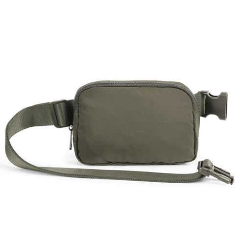 Image of ODODOS Unisex Mini Belt Bag with Adjustable Strap Small Fanny Pack for Workout Running Traveling Hiking, Dark Umber