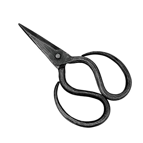 Living Ideas Medieval Wrought Iron Scissor, Hand Forged, Vintage Blacksmith