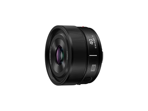 Panasonic LUMIX S-S40E-K Objectif 40mm F2 L-Mount, Objectif Fixe Plein Format Compact et léger pour Le Voyage, Photographie de Rue et du Quotidien, résistant à la poussière, aux éclaboussures