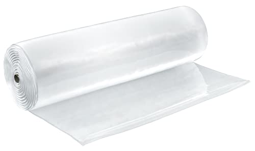 Kunststofffolie (3 x 30 m) lang, 10 mm Polyethylen-Folie, robuste Gewächshaus-Kunststofffolie Cover