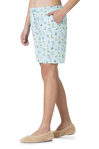 Image of Van Heusen Women's Lounge Allover Print Lounge Shorts - Modal Cotton - Functional Pocket, Superior Drape -Available in Pack of 1 & 2