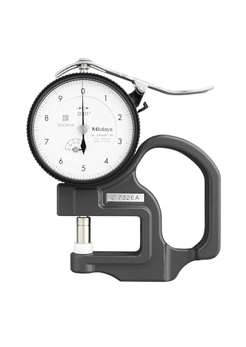 Mitutoyo 7326A Dial Thickness Gage, 0-0.05" Range, 0.0001" Gradua...