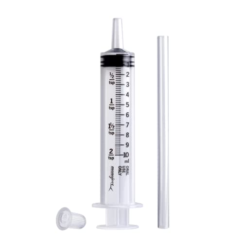 Image of Acu-Life Kids & Baby Oral Dosage Syringe & Dispenser, Transparent, Easy to Use and Reusable, 2 TSP (10 ml) Capacity (Pack of 2)