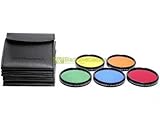  67mm. set 5 filtri colorati Blackdove-cameras. Rosso Arancione Giallo Verde Blu.