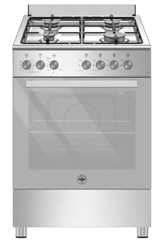 SE664GX24 - Cucina a gas con forno a gas, 60x60 cm, Inox